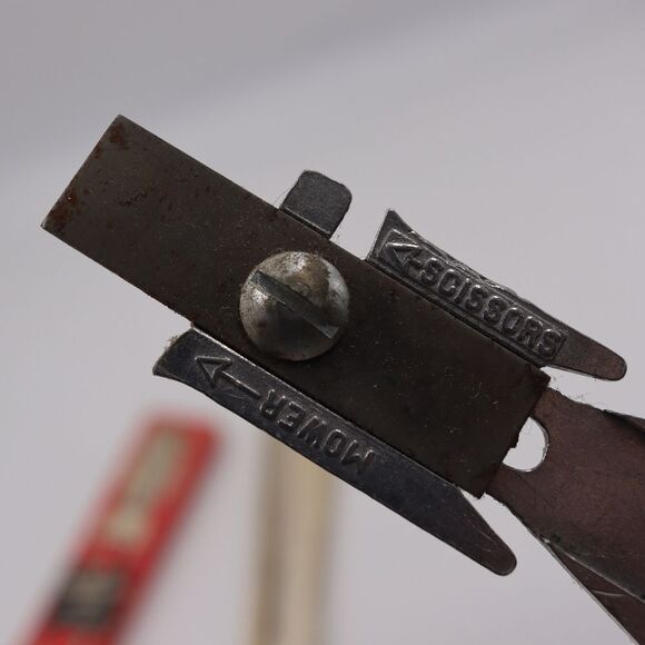 Crest Combination Tool Glass Cutter Knife & Scissor Sharpener Vintage Tool - Picture 12 of 12